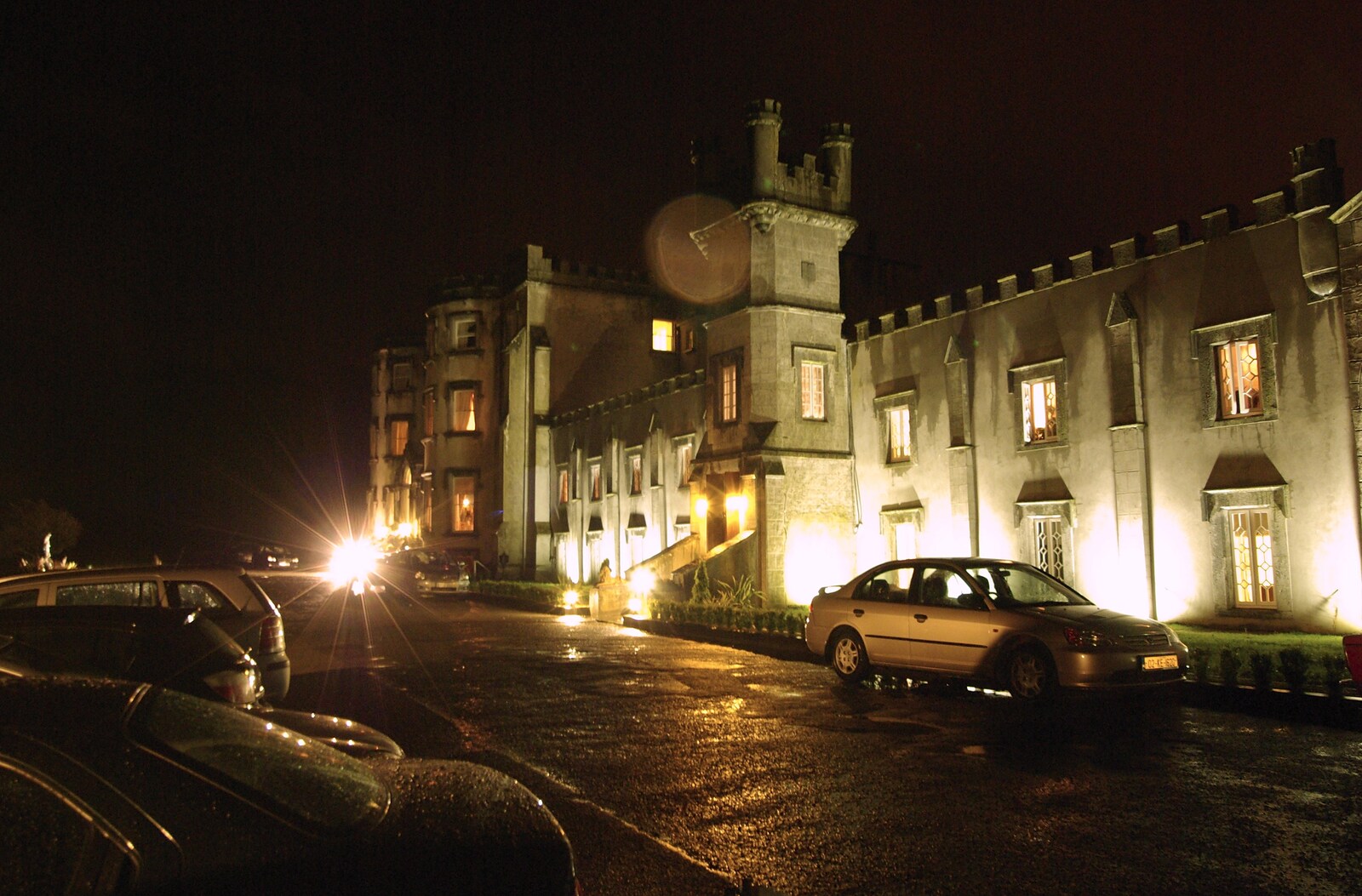 Paul and Jenny's Wedding, Tralee, County Kerry, Ireland - 3rd May 2008: Ballyseede Castle at night