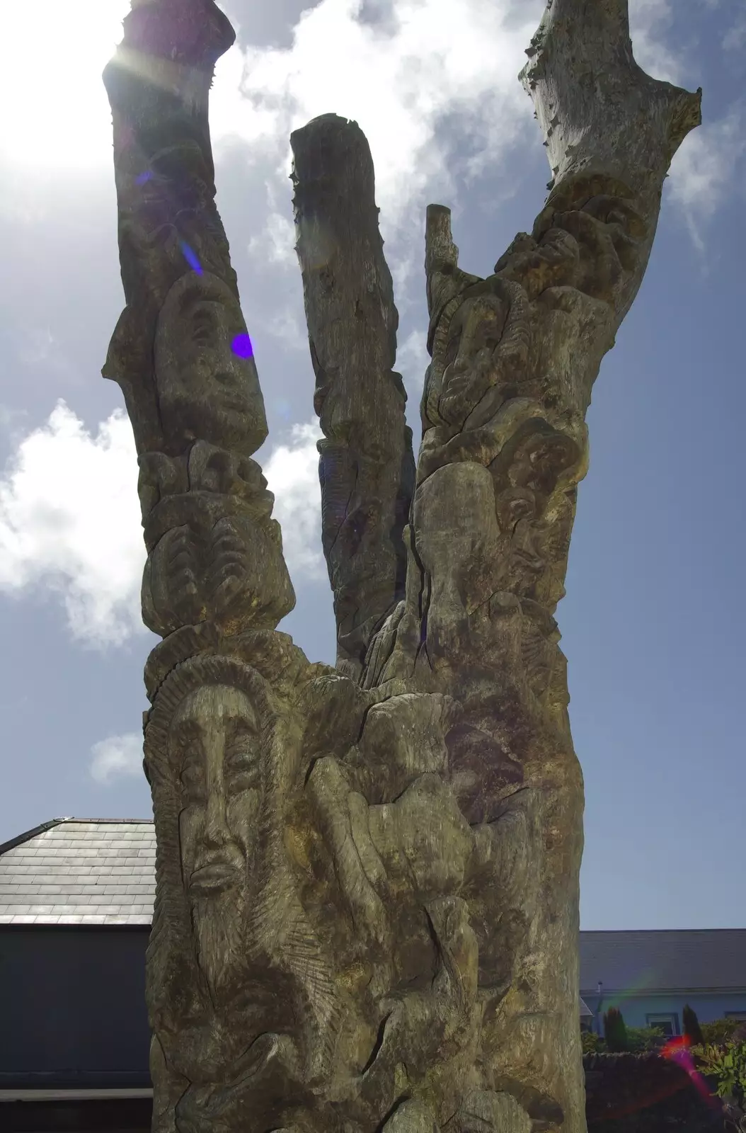 A carved tree, from Connor Pass, Slea Head and Dingle, County Kerry, Ireland - 4th May 2008