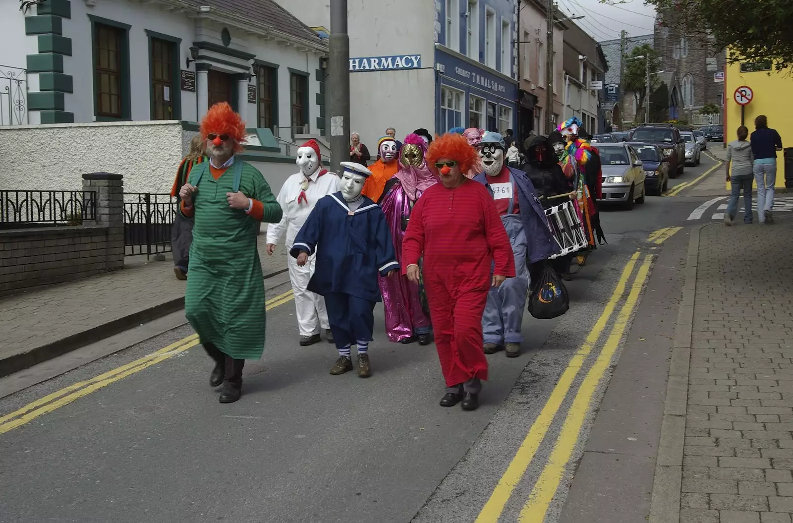 The horror-film clowns walk past, from Connor Pass, Slea Head and Dingle, County Kerry, Ireland - 4th May 2008