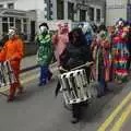 The scary pipe-and-drum band again, Connor Pass, Slea Head and Dingle, County Kerry, Ireland - 4th May 2008