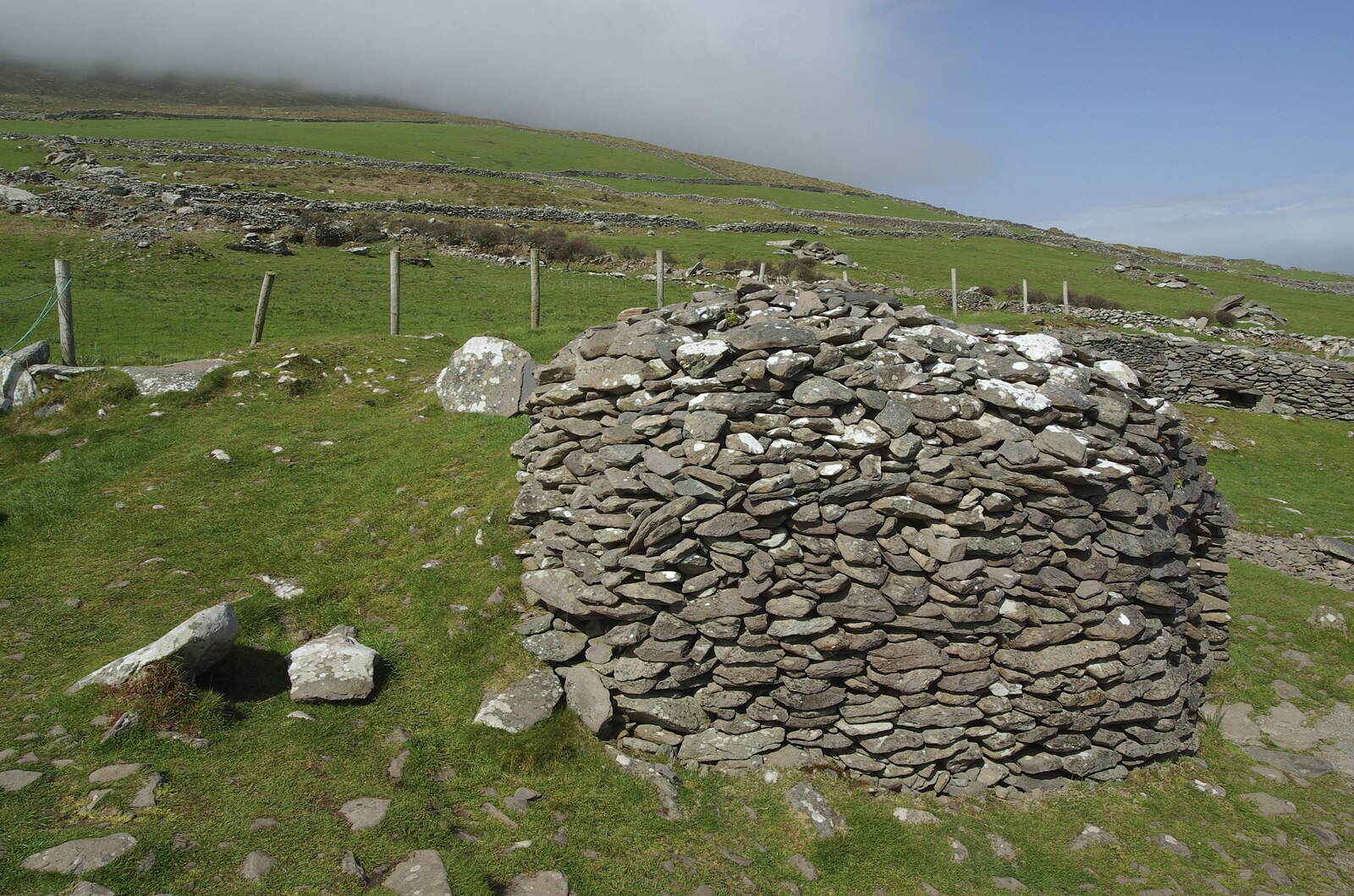 Connor Pass, Slea Head and Dingle, County Kerry, Ireland - 4th May 2008: Another stone huts