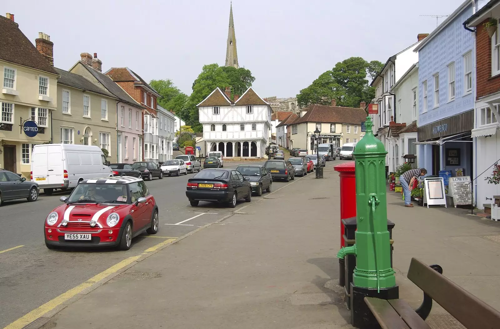 The water pump on Town Street, from The BSCC Weekend Away, Thaxted, Essex - 10th May 2008