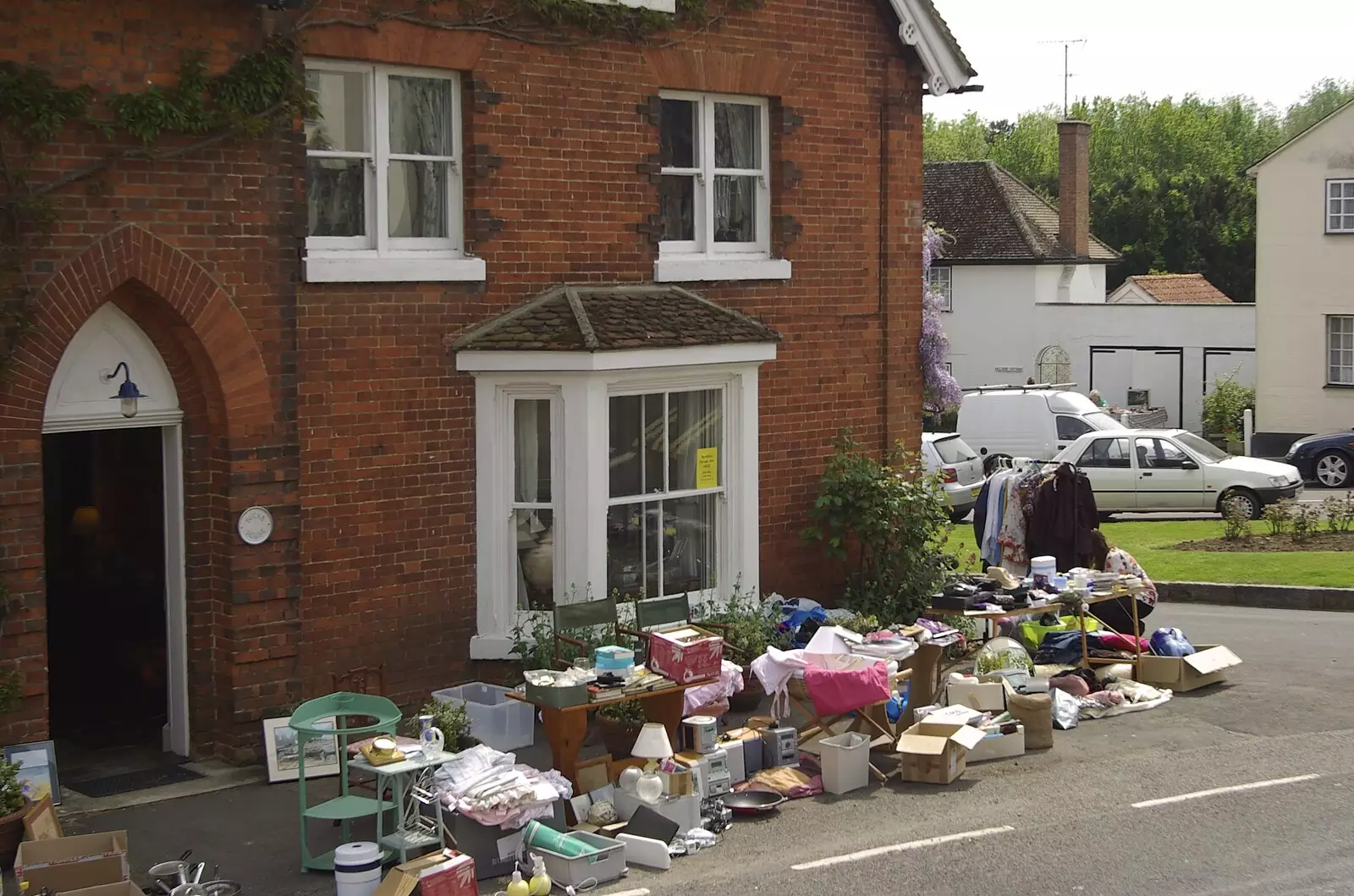 The whole village is full of rummage sales, from The BSCC Weekend Away, Thaxted, Essex - 10th May 2008