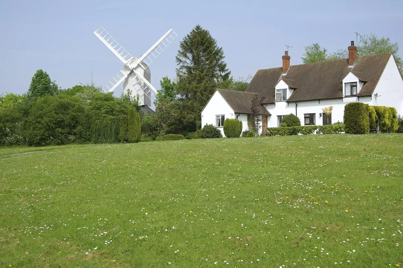 Finchingfield Post Mill, from The BSCC Weekend Away, Thaxted, Essex - 10th May 2008