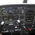 The cockpit of the Cessna, Nosher Flies a Plane, Cambridge Airport, Cambridge - 28th May 2008