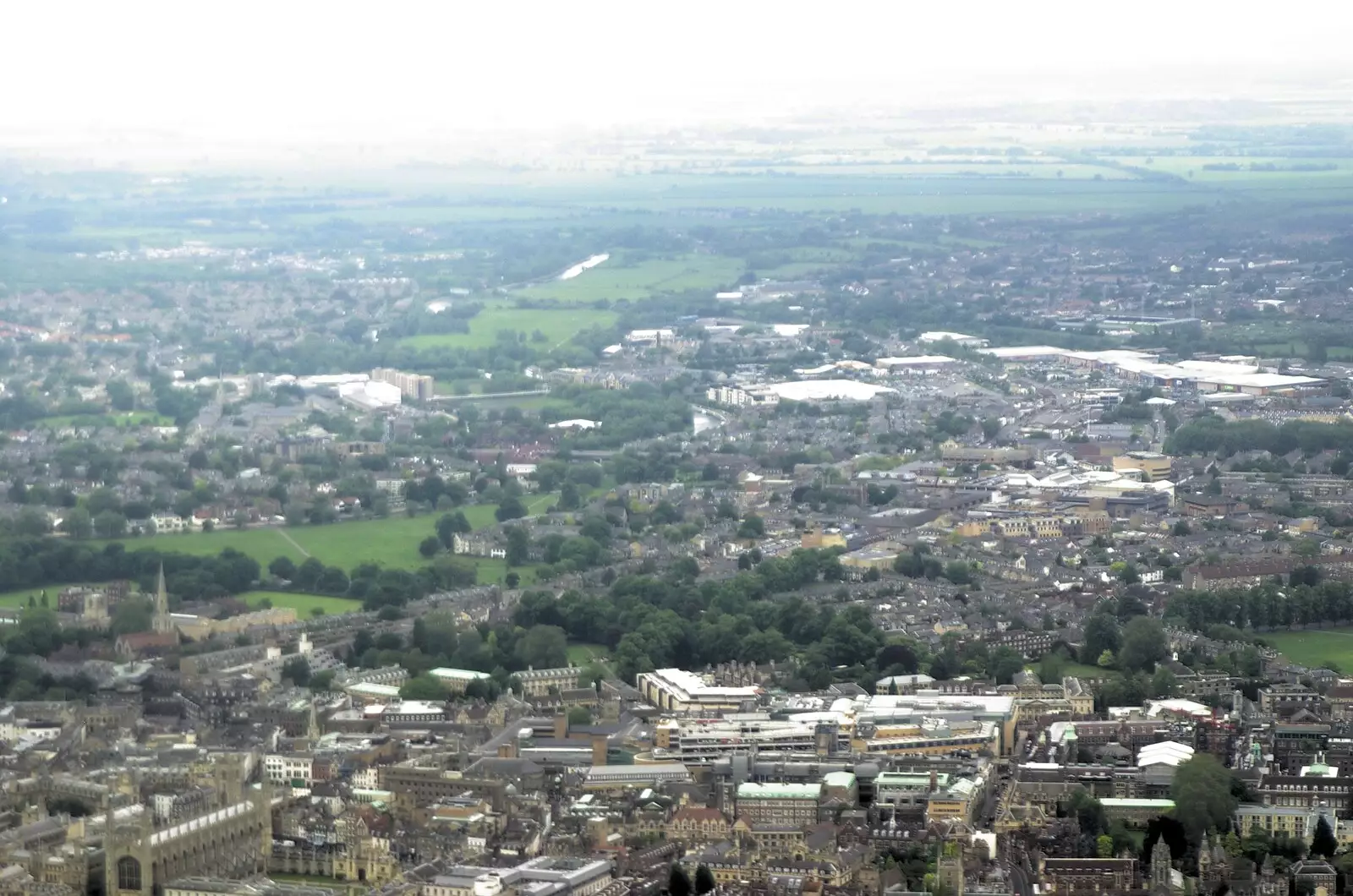 King's Chapel is just at the bottom left, from Nosher Flies a Plane, Cambridge Airport, Cambridge - 28th May 2008