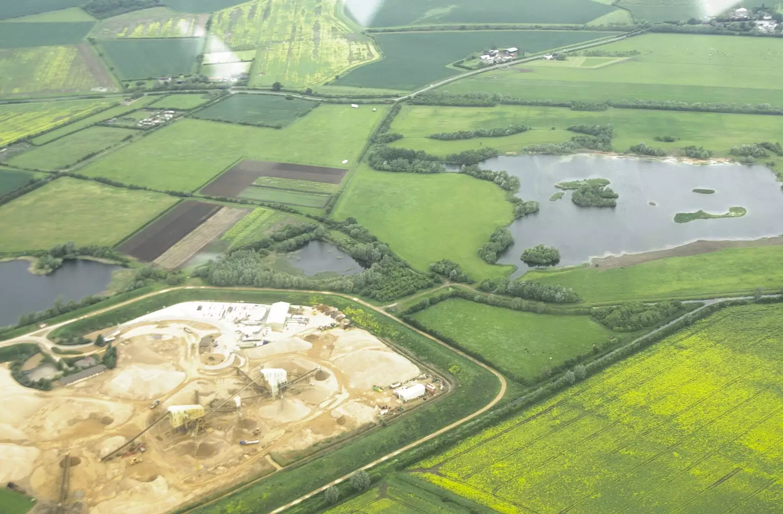 Some sort of quarry, from Nosher Flies a Plane, Cambridge Airport, Cambridge - 28th May 2008