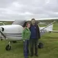 Isobel and Nosher, Nosher Flies a Plane, Cambridge Airport, Cambridge - 28th May 2008