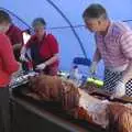 There's a hog roast going on, Morris Dancing, and Rick Wakeman Opens the Park Pavillion Mural, Diss, Norfolk - 30th May 2008