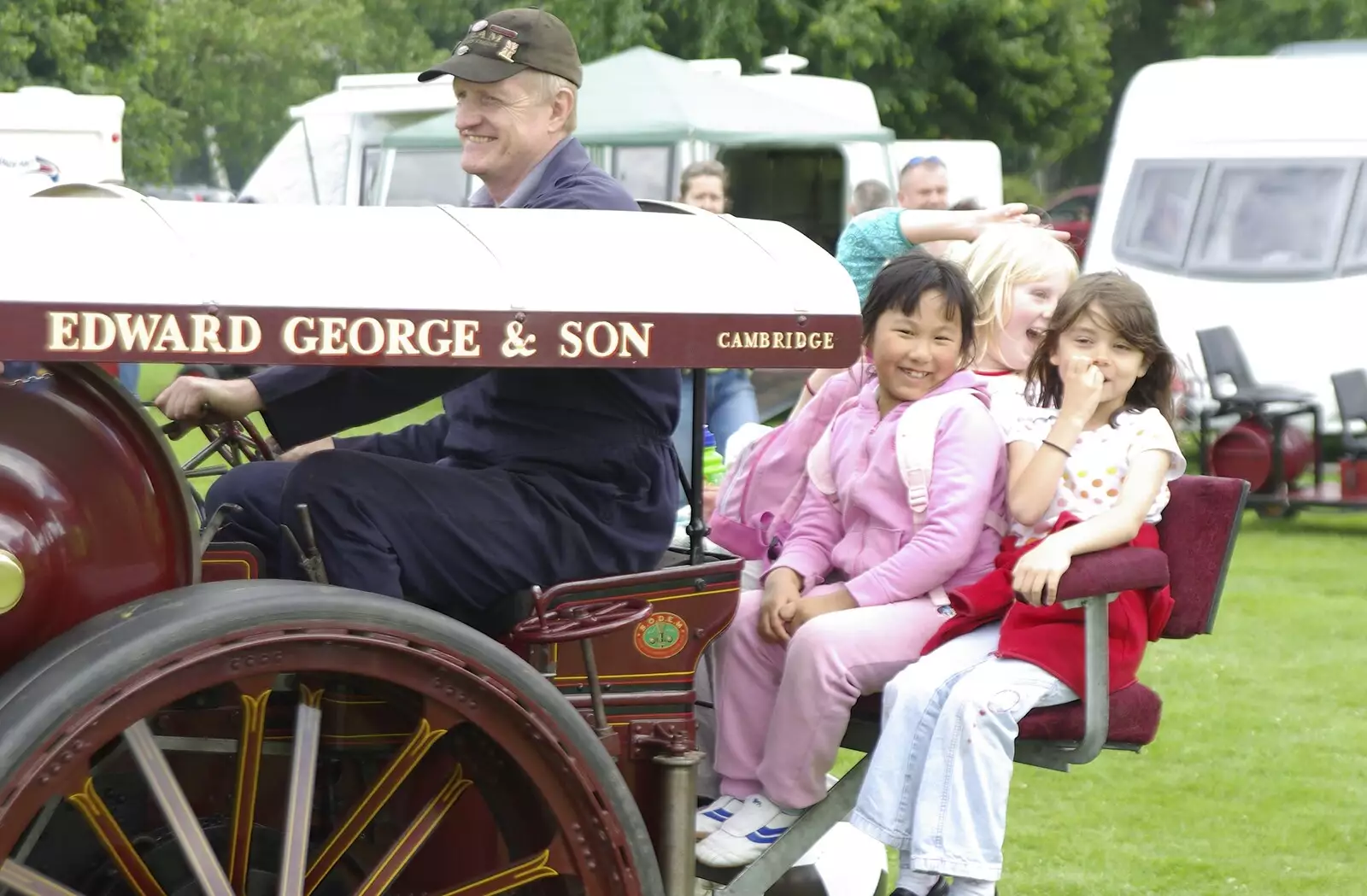 Rides on a steam engine, from A New Bedroom, and The Cambridge County Show, Parker's Piece, Cambridge and Brome - 14th June 2008