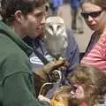 The owl handler shows off his birds, A New Bedroom, and The Cambridge County Show, Parker's Piece, Cambridge and Brome - 14th June 2008