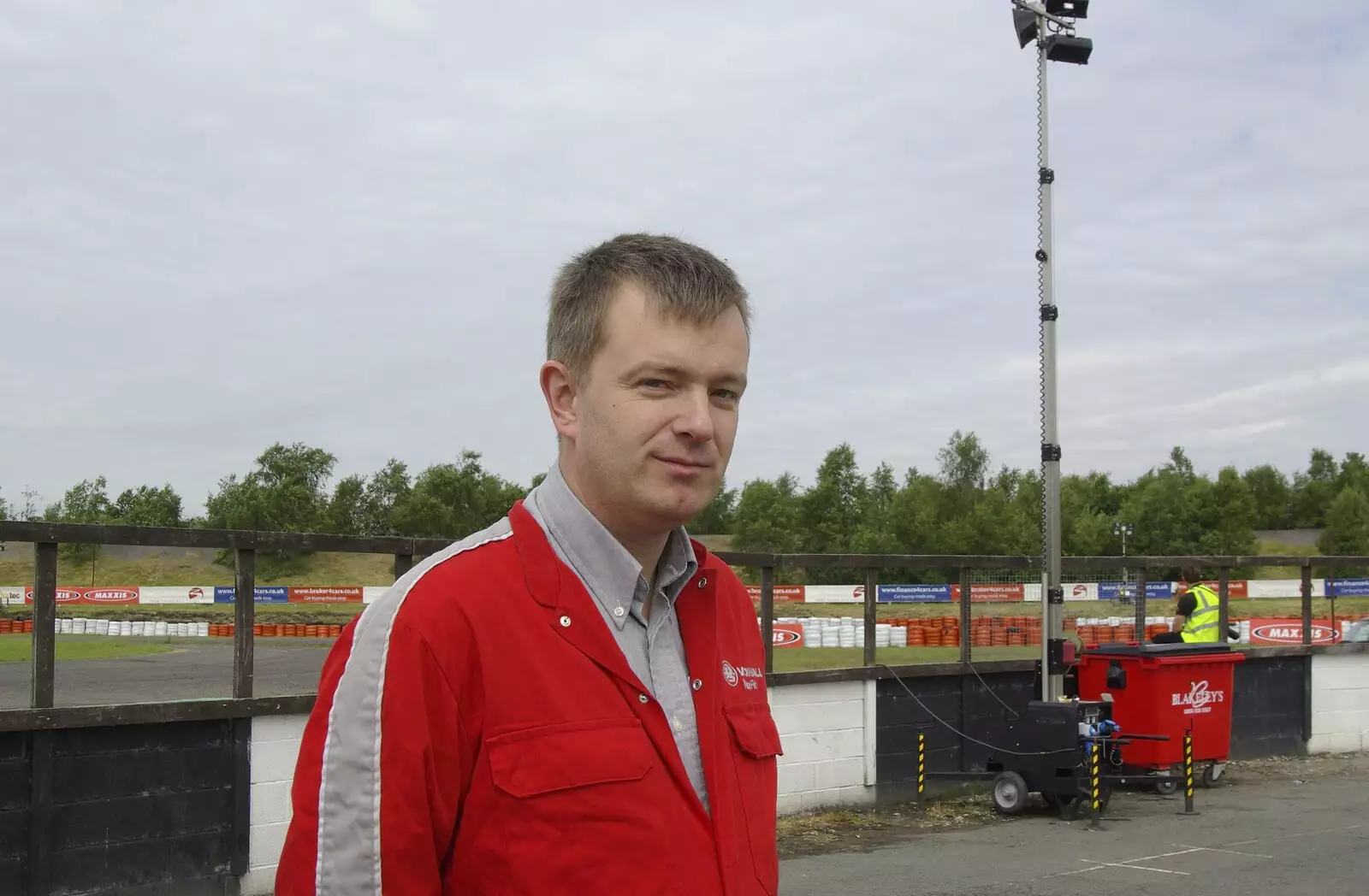 More hanging around, from Driving a Racing Car, Three Sisters Racetrack, Wigan, Lancashire - 24th June 2008