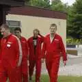 The drivers walk over to the garages, Driving a Racing Car, Three Sisters Racetrack, Wigan, Lancashire - 24th June 2008