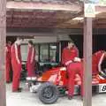 The 'experiencers' mill around the cars, Driving a Racing Car, Three Sisters Racetrack, Wigan, Lancashire - 24th June 2008