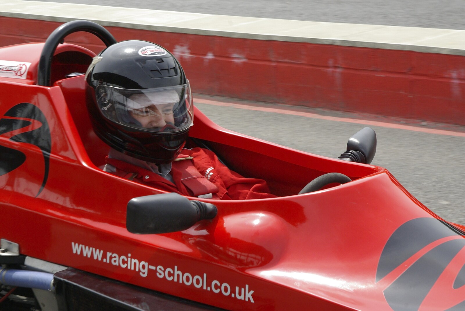 Driving a Racing Car, Three Sisters Racetrack, Wigan, Lancashire - 24th June 2008: In the cokpit of a Formula Ford