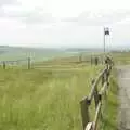 The Cheshire Plain looks like sea in the background, Driving a Racing Car, Three Sisters Racetrack, Wigan, Lancashire - 24th June 2008