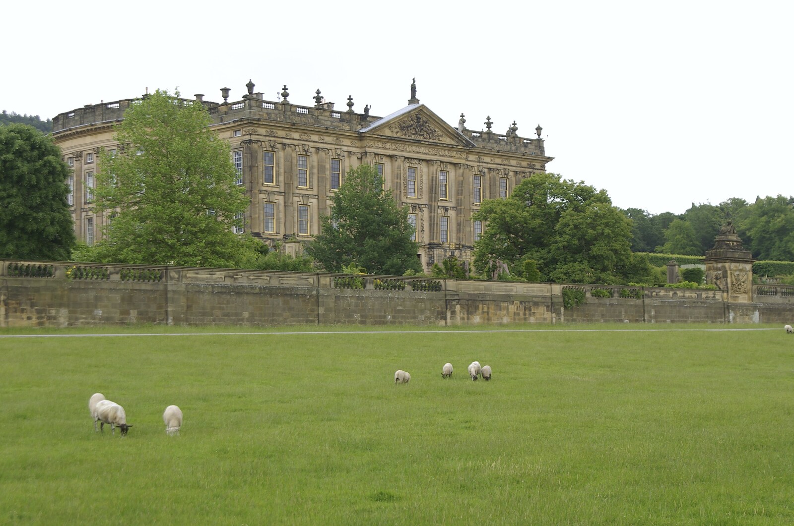 Driving a Racing Car, Three Sisters Racetrack, Wigan, Lancashire - 24th June 2008: Chatsworth House in all its Palladian glory