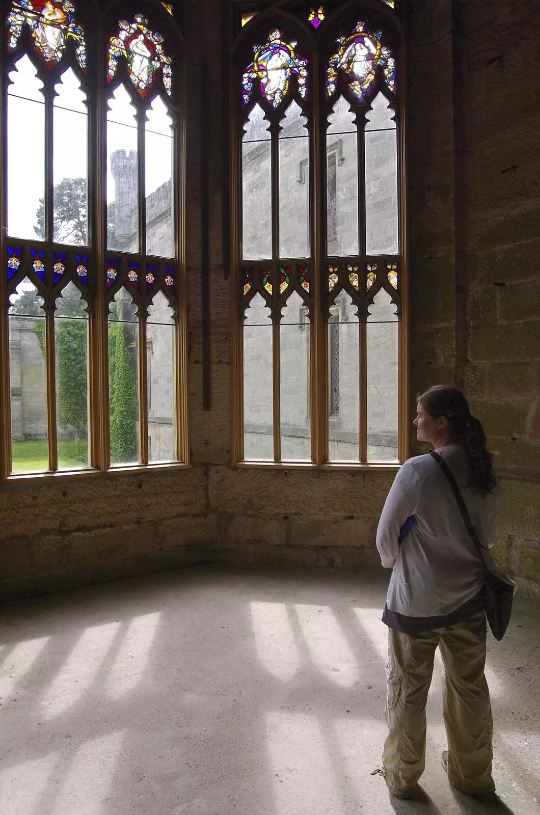 Some of the few windows which still have glass, from Qualcomm at Alton Towers, Staffordshire - 29th June 2008