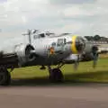 Liberty Belle with 4 Wright Cyclone engines idling, Debach And the B-17 "Liberty Belle", Suffolk - 12th July 2008