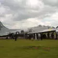 Crowds mill around the Liberty Belle B-17, Debach And the B-17 "Liberty Belle", Suffolk - 12th July 2008