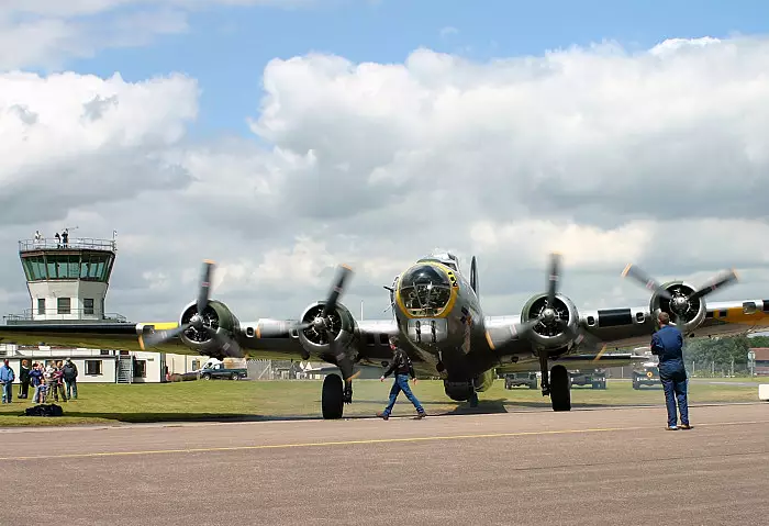 Ready for another trip around the skies of Suffolk, from Debach And the B-17 "Liberty Belle", Suffolk - 12th July 2008