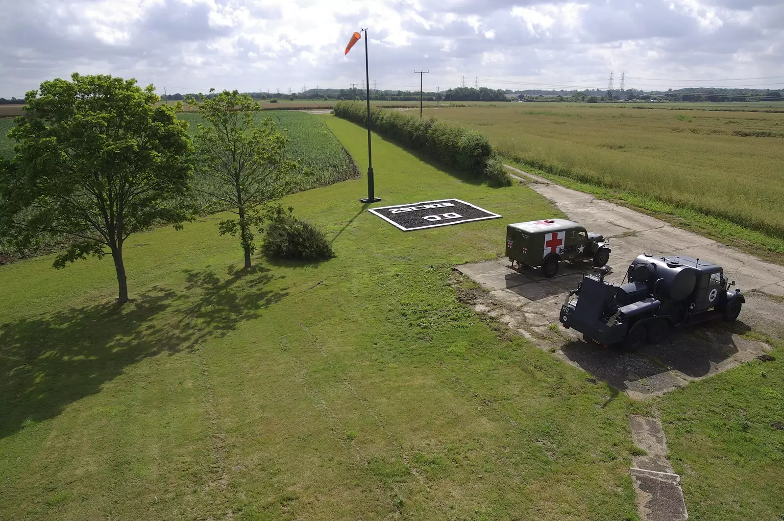 A view over Debach airfield, from Debach And the B-17 "Liberty Belle", Suffolk - 12th July 2008