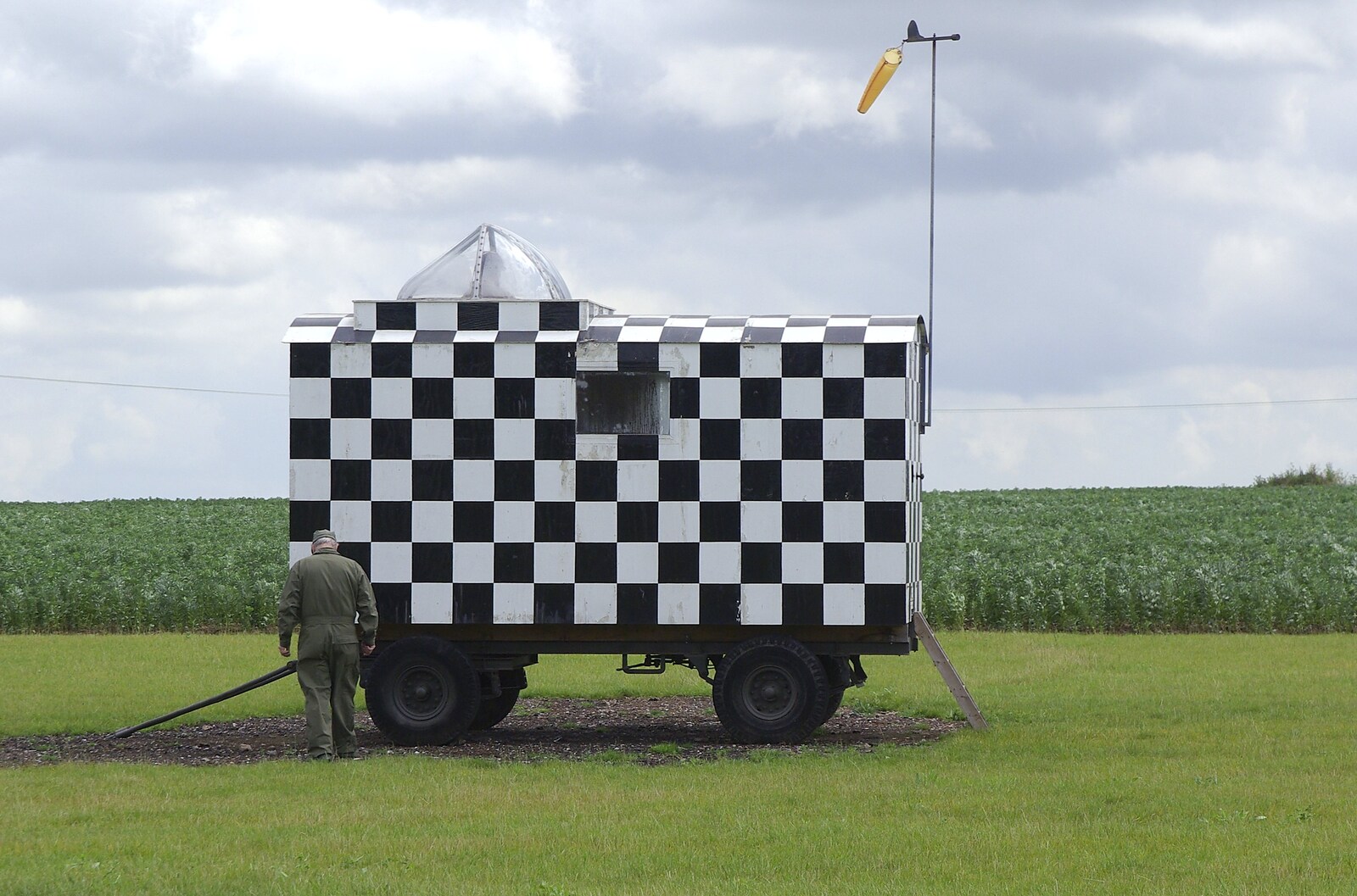 A mobile observation unit from Debach And the B-17 "Liberty Belle", Suffolk - 12th July 2008