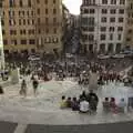 The view looking down the Spanish Steps, A Sojourn in The Eternal City, Rome, Italy - 22nd July 2008