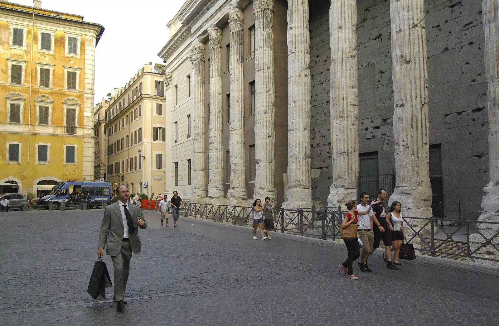 Roman buildings and columns, from A Sojourn in The Eternal City, Rome, Italy - 22nd July 2008