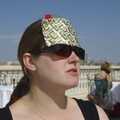 A Sojourn in The Eternal City, Rome, Italy - 22nd July 2008, Isobel fashions a sun-shade from her sunglasses case