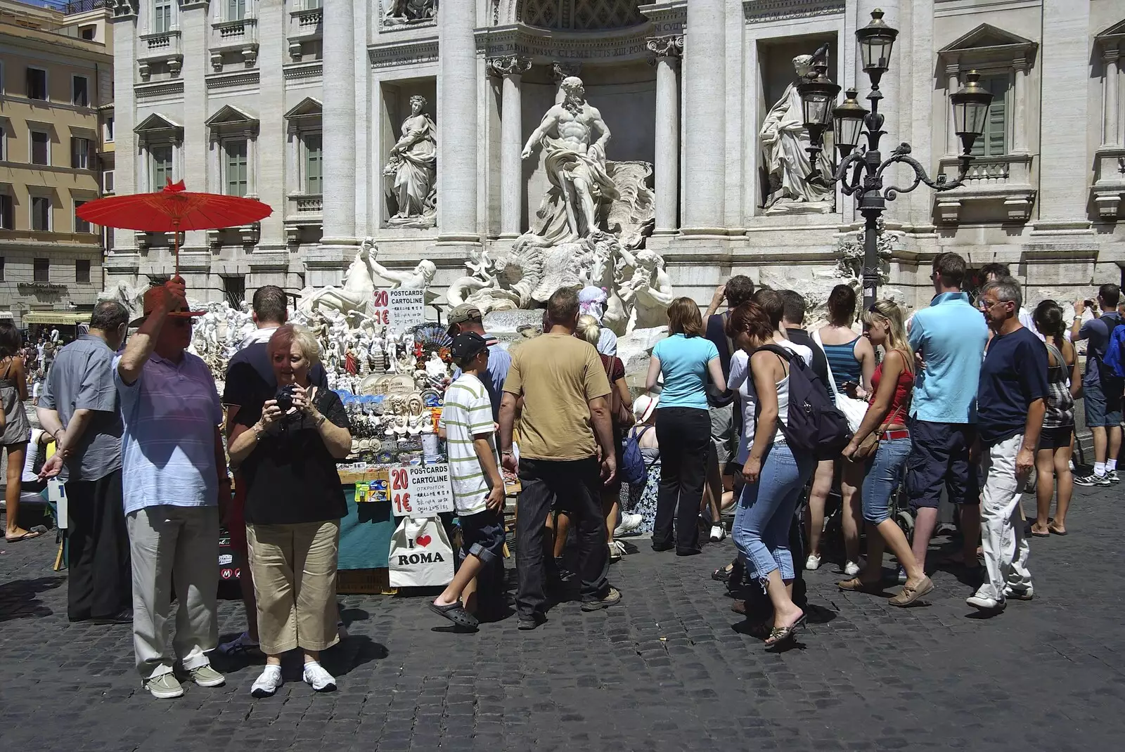 Crowds of tourists, from A Sojourn in The Eternal City, Rome, Italy - 22nd July 2008