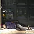 Another homeless dude asleep on a doorstep, A Sojourn in The Eternal City, Rome, Italy - 22nd July 2008