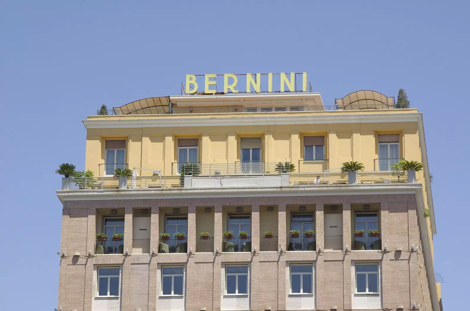 Cool 'Bernini' hotel sign, from A Sojourn in The Eternal City, Rome, Italy - 22nd July 2008