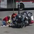 Two old women with their world on wheels, A Sojourn in The Eternal City, Rome, Italy - 22nd July 2008