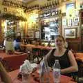 Jules and Isobel in a bar, A Sojourn in The Eternal City, Rome, Italy - 22nd July 2008