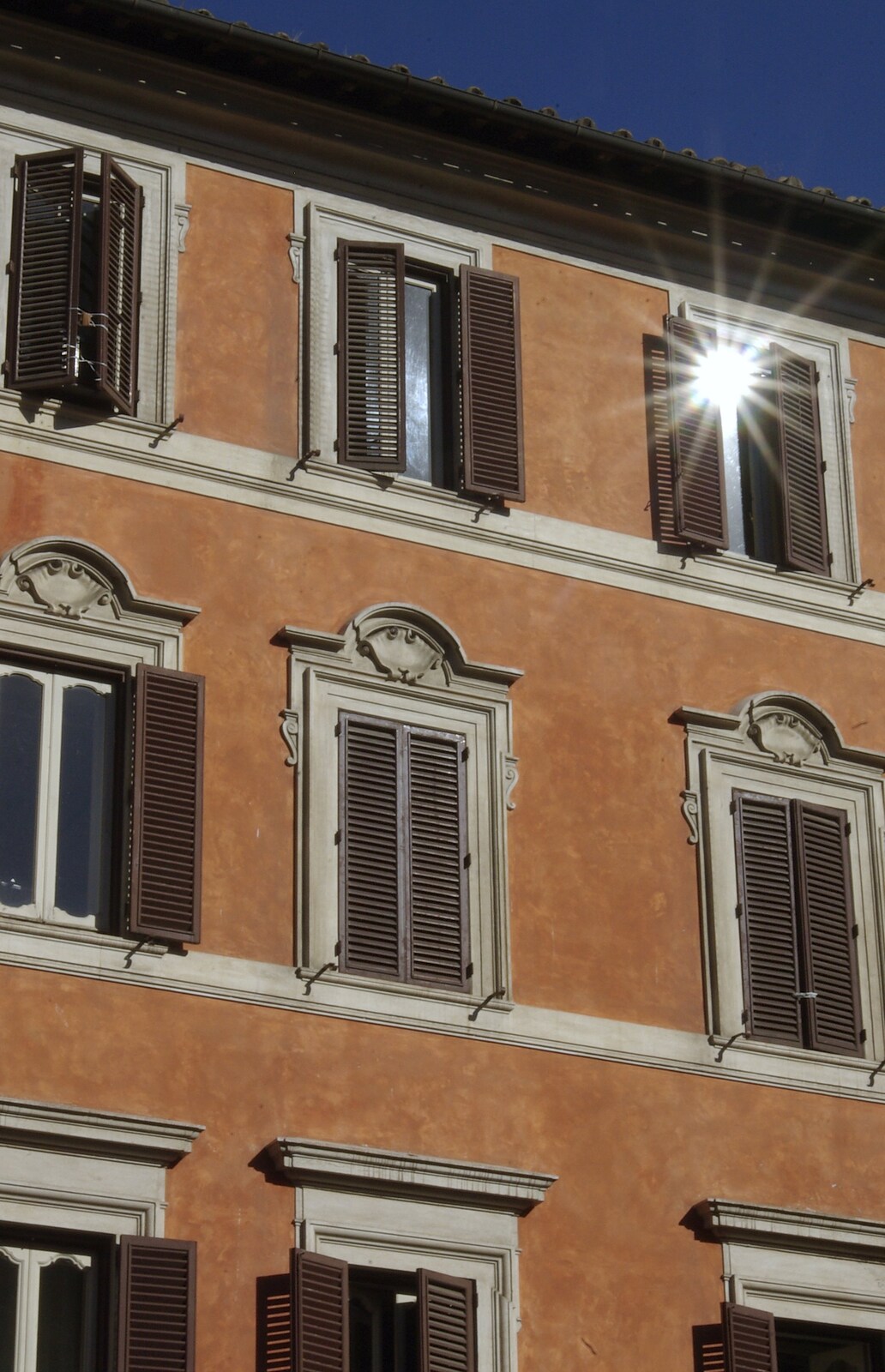 The sun reflects off a window from A Sojourn in The Eternal City, Rome, Italy - 22nd July 2008