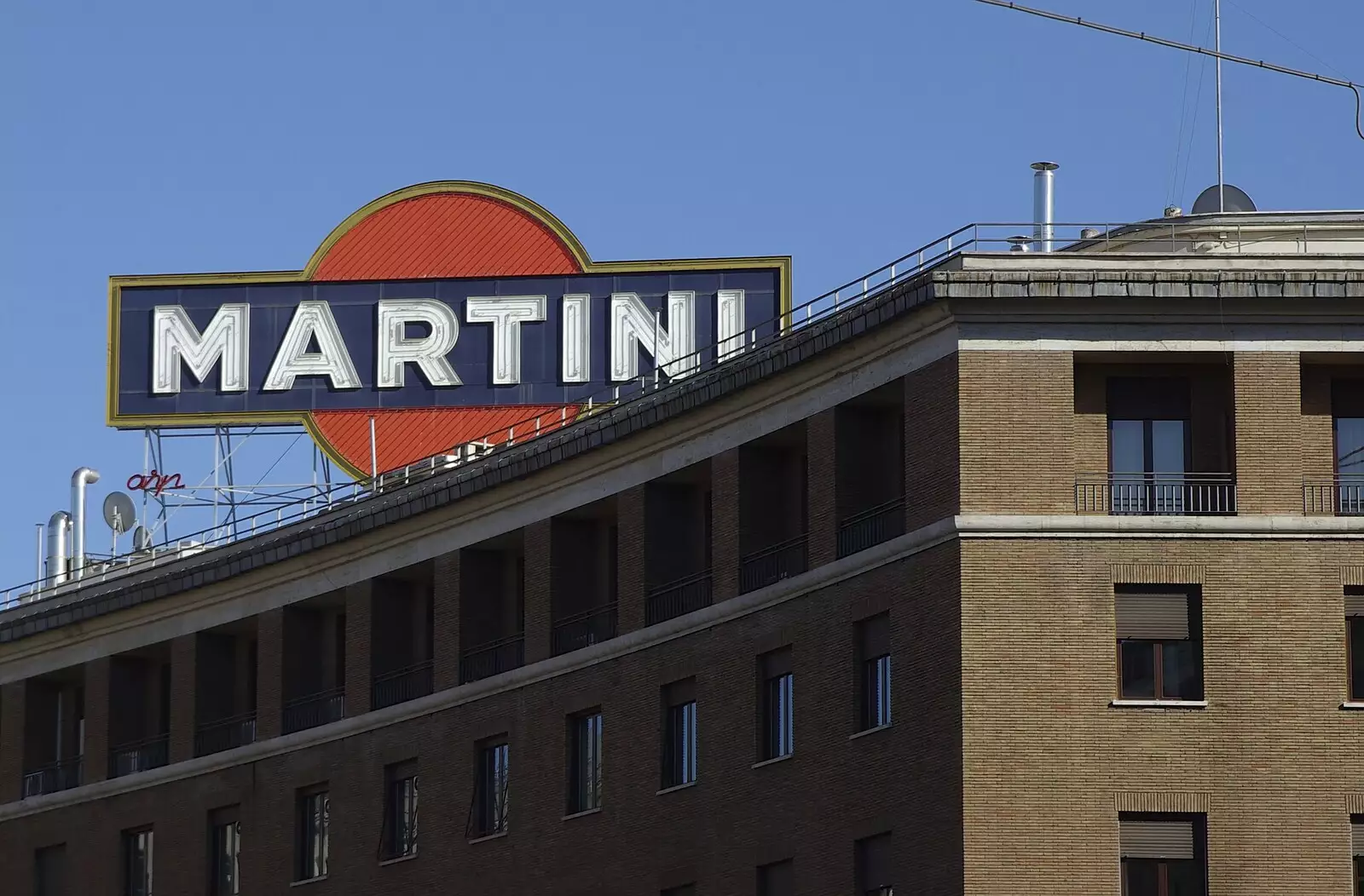 Funky old Martini sign, from A Sojourn in The Eternal City, Rome, Italy - 22nd July 2008