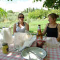 Tenuta Il Palazzo in Arezzo, Tuscany, Italy - 22nd July 2008, Isobel and Jules, and a bottle of Peroni