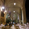 We pitch up at a rather nice restaurant by Arezzo's grand piazza