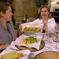 Laura shows Isobel her starter, Tenuta Il Palazzo in Arezzo, Tuscany, Italy - 22nd July 2008