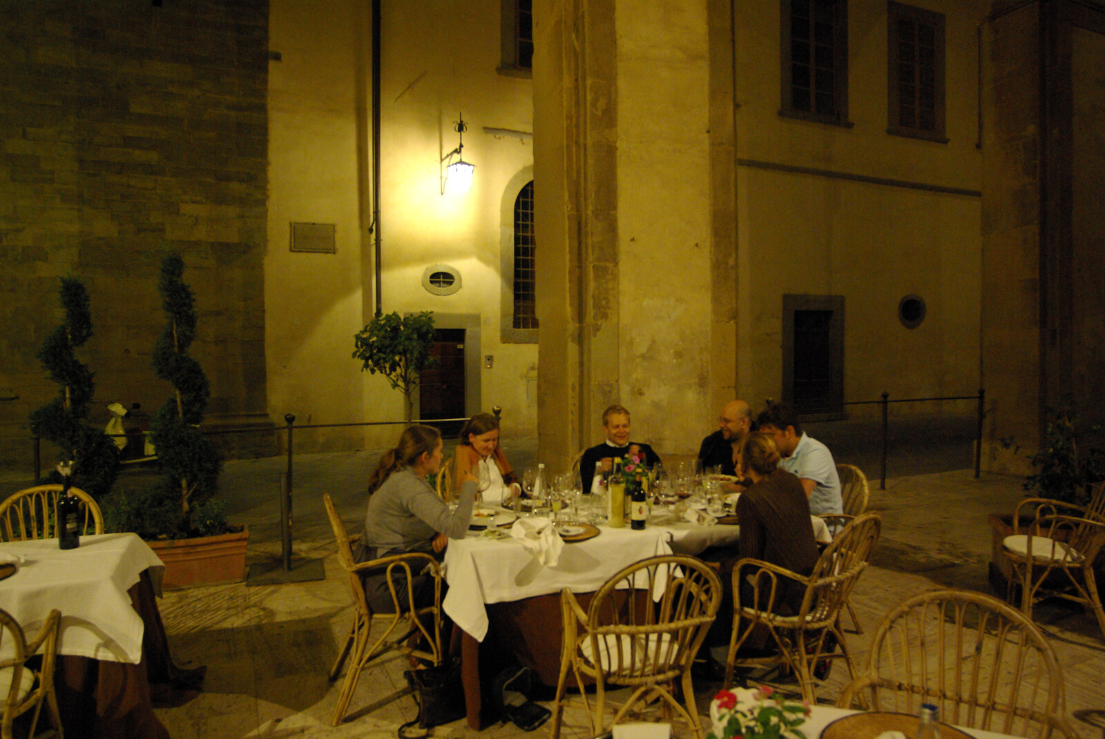 Tenuta Il Palazzo in Arezzo, Tuscany, Italy - 22nd July 2008: Piazza restaurant