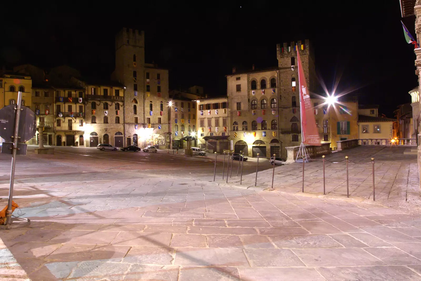 Arezzo's main square, from Tenuta Il Palazzo in Arezzo, Tuscany, Italy - 22nd July 2008