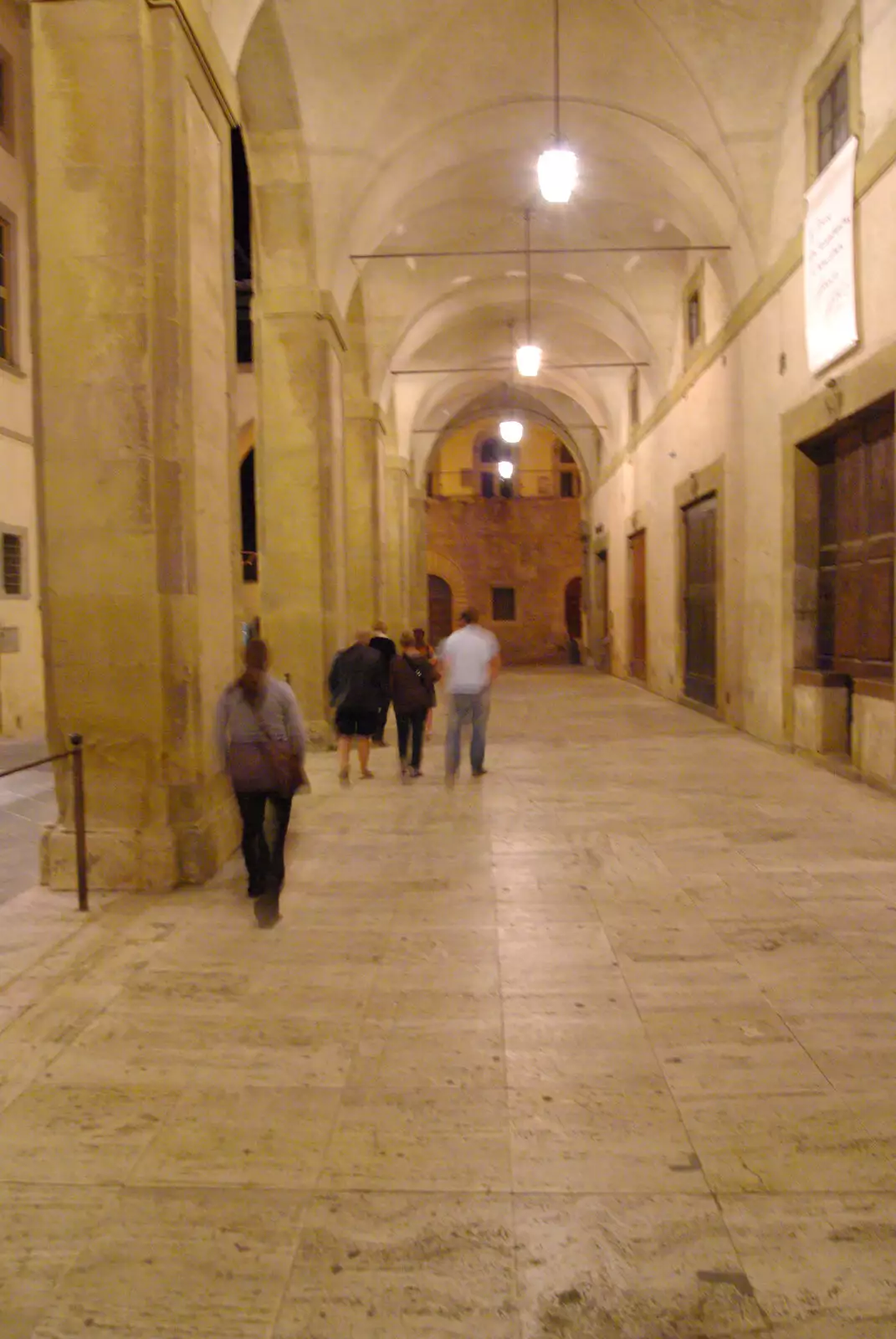 Wandering off among the columns, from Tenuta Il Palazzo in Arezzo, Tuscany, Italy - 22nd July 2008