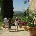 Walking down the hill to the car park, Tenuta Il Palazzo in Arezzo, Tuscany, Italy - 22nd July 2008