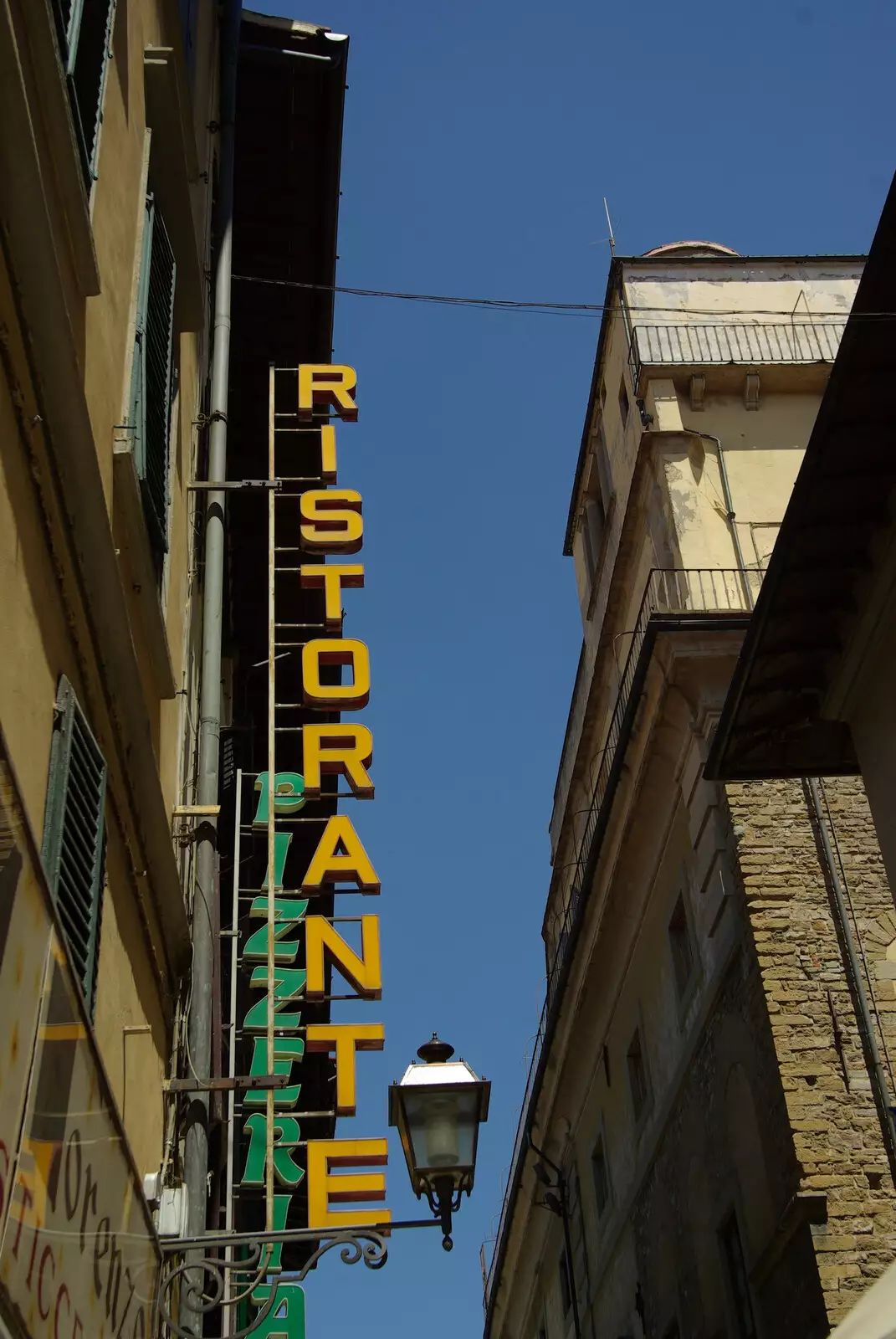 An old-skool pizza restaurant sign, from A Day Trip to Firenze, Tuscany, Italy - 24th July 2008