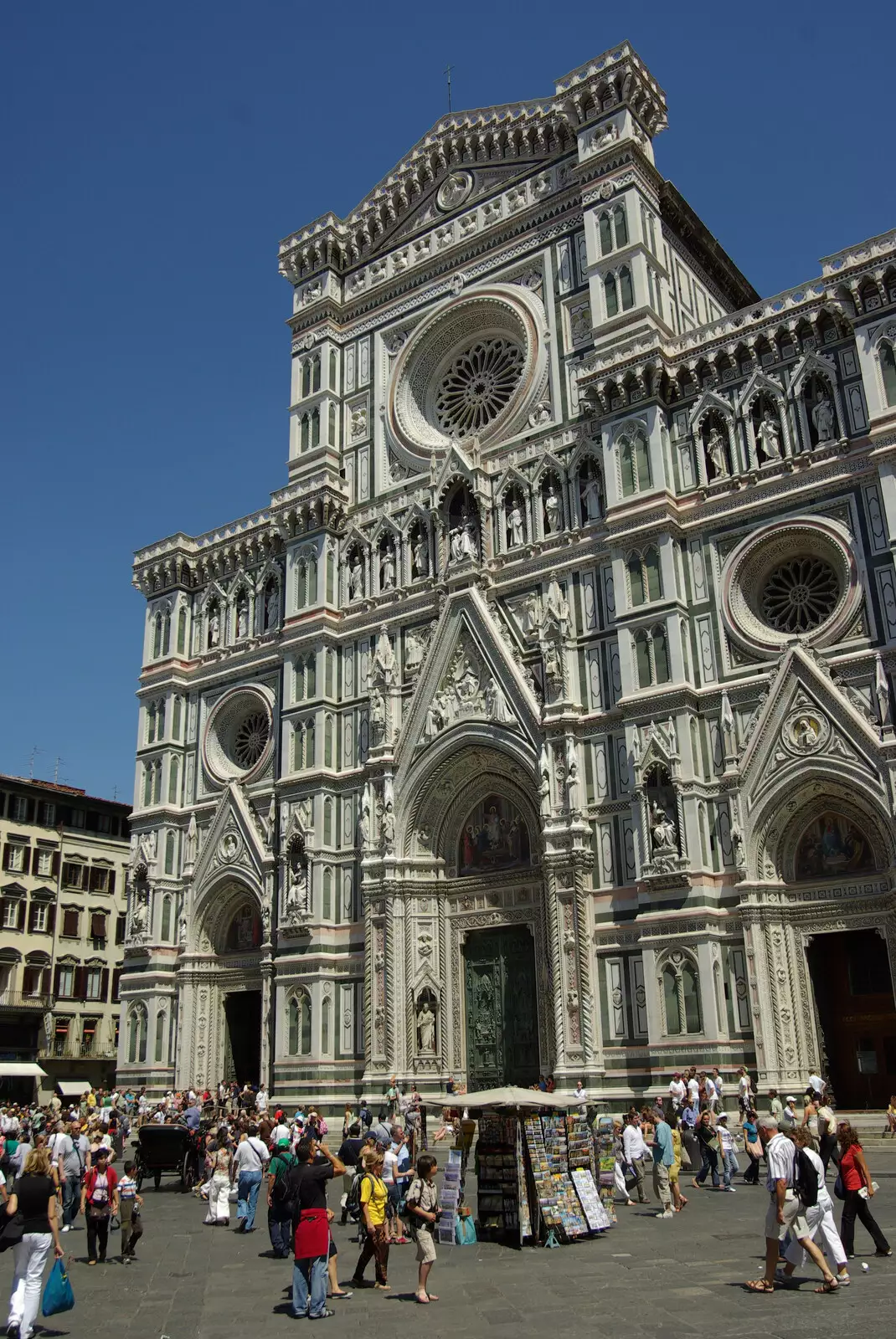 The impressive main entrance of the Cathedral, from A Day Trip to Firenze, Tuscany, Italy - 24th July 2008