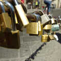 A Day Trip to Firenze, Tuscany, Italy - 24th July 2008, 'Love padlocks' on a chainlink fence