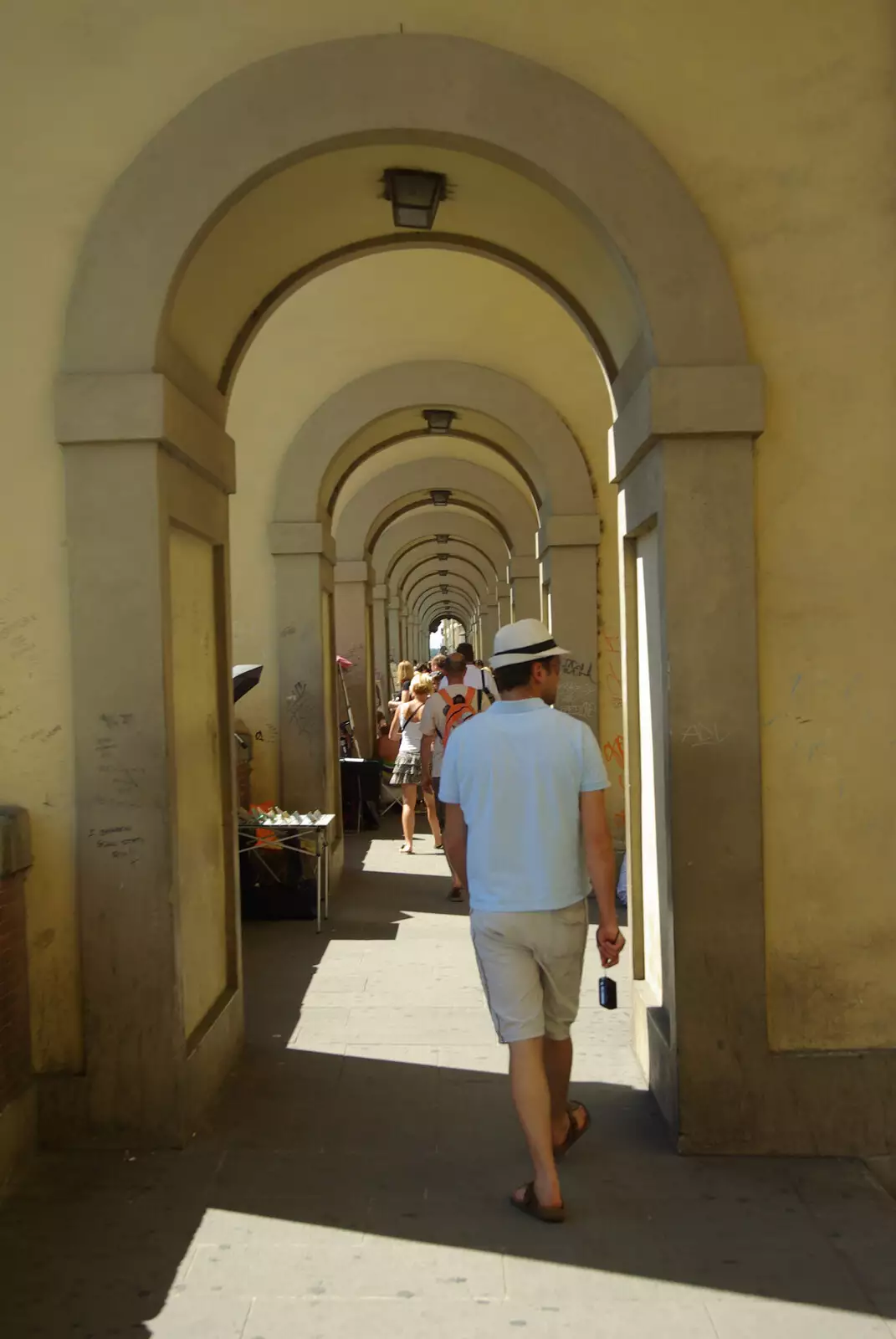 Pieter roams about, from A Day Trip to Firenze, Tuscany, Italy - 24th July 2008