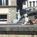 A dude chills out with a fag on a bridge, A Day Trip to Firenze, Tuscany, Italy - 24th July 2008