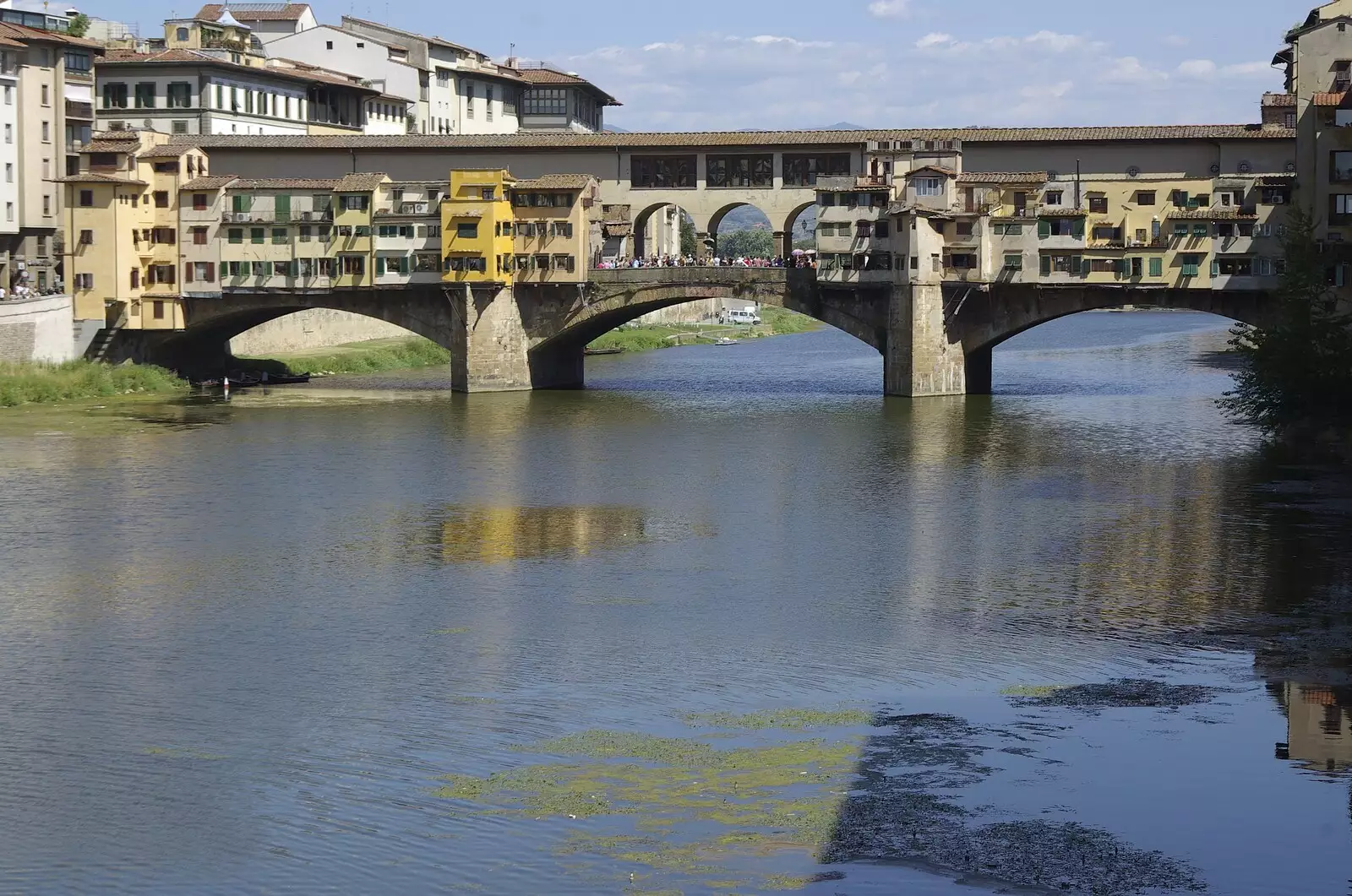 The Ponte Vechhia, from a nearby bridge, from A Day Trip to Firenze, Tuscany, Italy - 24th July 2008